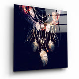 Necklace Glass Wall Art - 40x40 cm