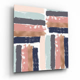 Tableau en verre Coups de pinceau - 40x40 cm
