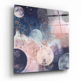 Glasbild Verträumter Weltraum - 40x40 cm