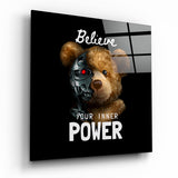 Inner Power Glass Wall Art
