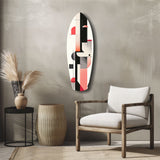 Modern Wave Harmony Glass Wall Art