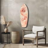 Pinky Swirl Glass Wall Art