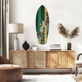 Tiger in the Jungle Glass Wall Art