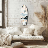 Abstract Sailing Glass Wall Art