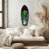 Alien Invade Glass Wall Art