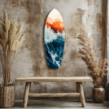 Colors of the Sunset in the Ocean Glass Wall Art