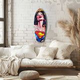 Supergirl Glass Wall Art