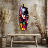 Shadowed Vigilante Glass Wall Art
