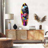 Shadowed Vigilante Glass Wall Art