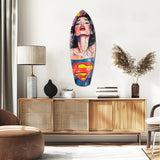 Supergirl Glass Wall Art