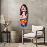 Supergirl Glass Wall Art