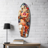 Marilyn Monroe The Shiniest Star Glass Wall Art