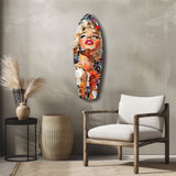 Marilyn Monroe The Shiniest Star Glass Wall Art