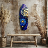 Kinetic Cosmos Glass Wall Art