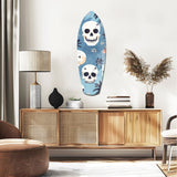 Surf Skull California Dreams Glass Wall Art