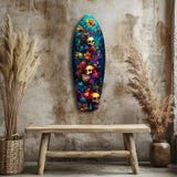 Cuadro de cristal Profundidades de coral Calaveras del mar - 90x30 cm