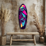 Addicted to Surfing Glass Wall Art