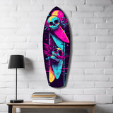 Addicted to Surfing Glass Wall Art