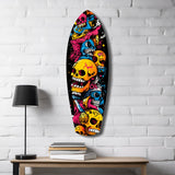 Street Soul Graffiti Skulls Glass Wall Art