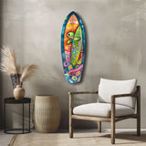 Surfer Caretta Glass Wall Art