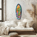 Surfer Caretta Glass Wall Art
