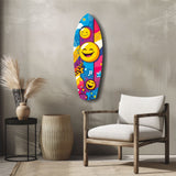 Smiley Glass Wall Art