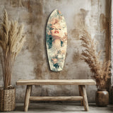 Floral Madonna Glasbild - 90x30 cm