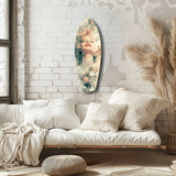Floral Madonna Glass Wall Art