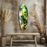 Tropical Forest Glass Wall Art - 90x30 cm