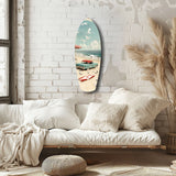 Timeless by the Sea V2 Glass Wall Art