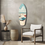 Timeless by the Sea V3 Glass Wall Art