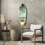 Timeless by the Sea V4 Glass Wall Art