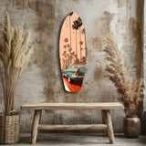 California Dreams V2 Glass Wall Art - 90x30 cm