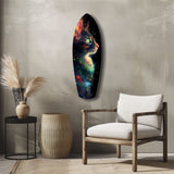 Celestial Cat Glass Wall Art