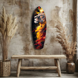 Lion Pride V4 Quadro su vetro - 90x30 cm