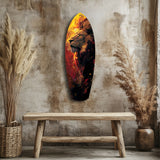 Lion Pride V6 Quadro su vetro - 90x30 cm