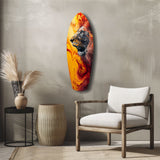 Lion Pride V7 Glass Wall Art