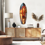 London Phone Booth Glass Wall Art