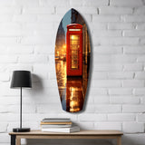 London Phone Booth Glass Wall Art