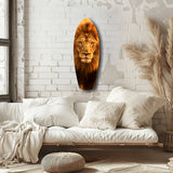 Mr Lion Glass Wall Art