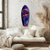 Colorful Lips V2 Glass Wall Art