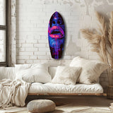 Colorful Lips V3 Glass Wall Art