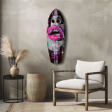 Colorful Lips V4 Glass Wall Art