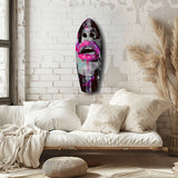 Colorful Lips V4 Glass Wall Art