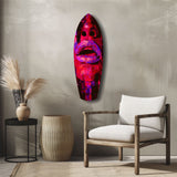 Colorful Lips V5 Glass Wall Art