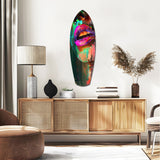 Colorful Lips V11 Glass Wall Art