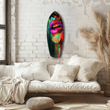 Colorful Lips V11 Glass Wall Art