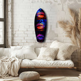 Colorful Lips V12 Glass Wall Art