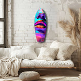 Colorful Lips V14 Glass Wall Art