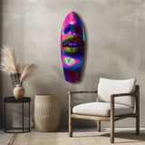 Colorful Lips V19 Glass Wall Art
